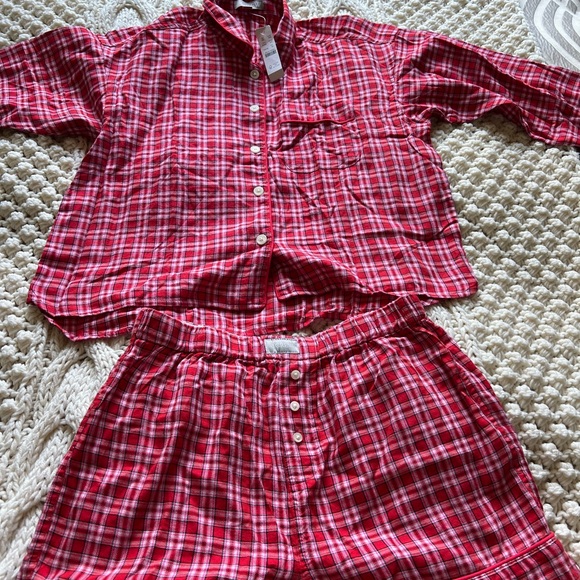 J.Crew women’s flannel pj set - Picture 2 of 3